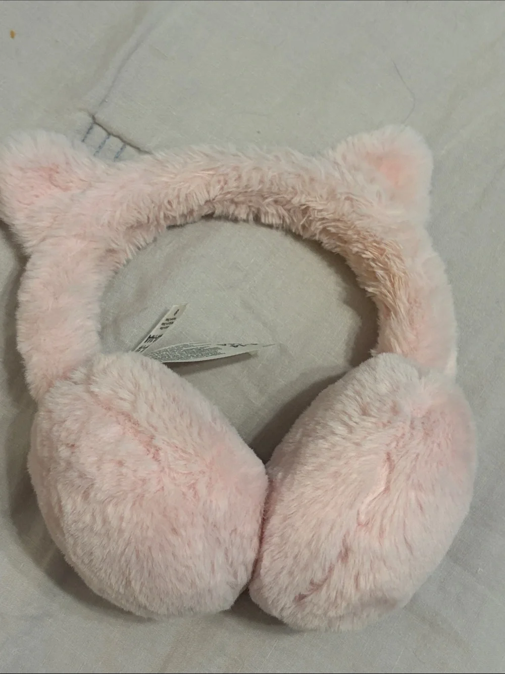 Carter’s Kid’s Pink Faux Fur Cat Ear Earmuffs 4-14 kitty costume